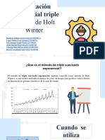 Suavización Exponencial Triple Método de Holt Winter