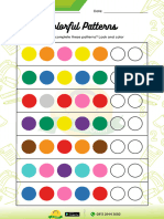 CF - Colorful Patterns Worksheet