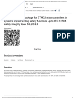 Functional Safety Package For STM32 Microcontrollers in Systems Implementing Safety Functions Up To IEC 61508 Safety Integrity Level SIL2/SIL3