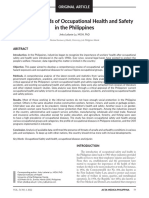 NIH - State and Trends of Occupational Health and Safety in The Philippines