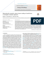 Measuring The Economic Value of Green Roofing in South Korea A Contingent Valuation Approach