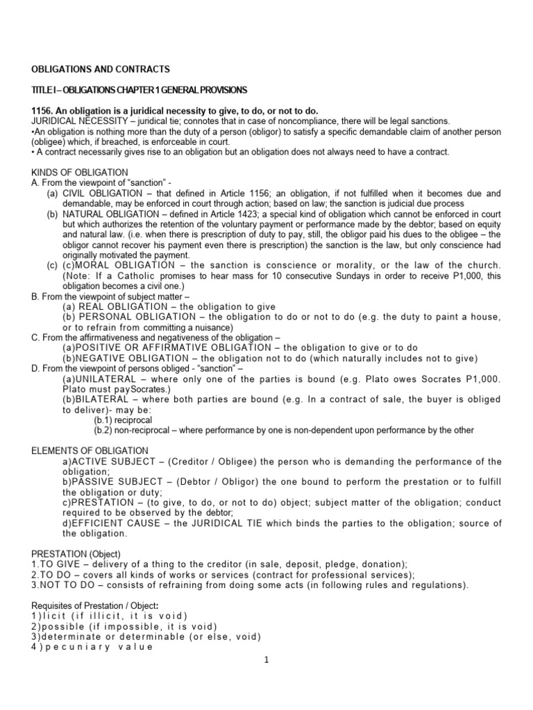 Obligations and Contracts 1156 1182 | PDF | Law Of Obligations | Negligence