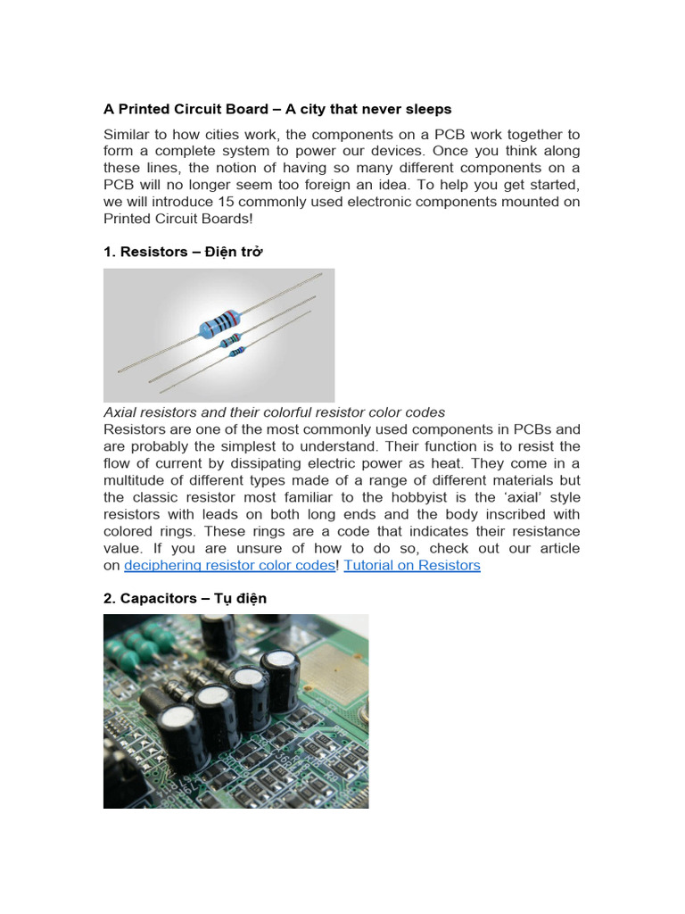 A Printed Circuit Board | PDF | Inductor | Capacitor