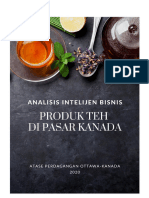 Research Business Intelligence On Tea - Laporan Martel Produk Teh Indonesia Di Pasar Kanada 2020