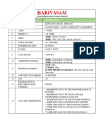 Harivasam Information Sheet 1