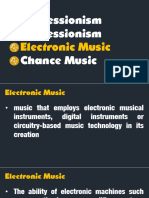 Electronic Music and Chance Music