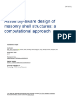 Assembly-Aware Design of Masonry Shell Structures A Computational Approach