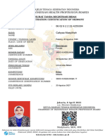 (The Indonesian Health Profession Board) : Registration Certification of Midwife