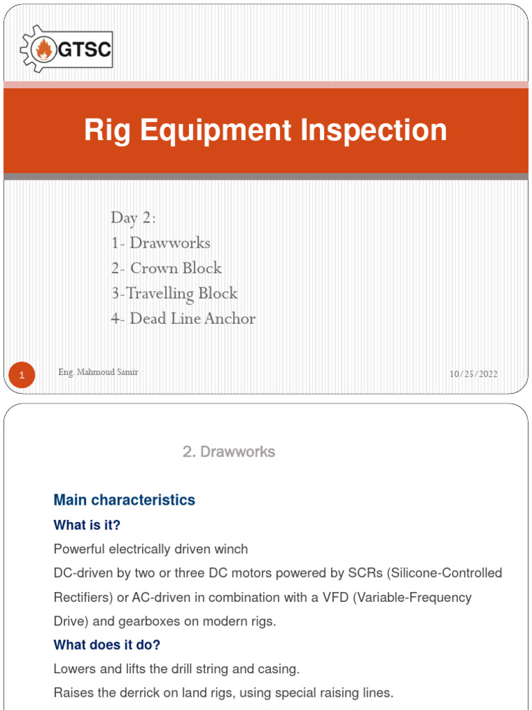 Day 2, Hoisting Equipment PDF Electric Motor Bearing (Mechanical)