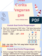 Bab 2 Materi Matematika Soal Cerita Pengurangan