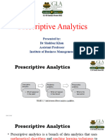 Prescriptive Analytics