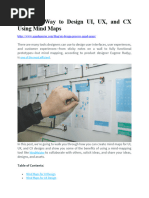 A Simple Way To Design UI, UX, and CX Using Mind Maps