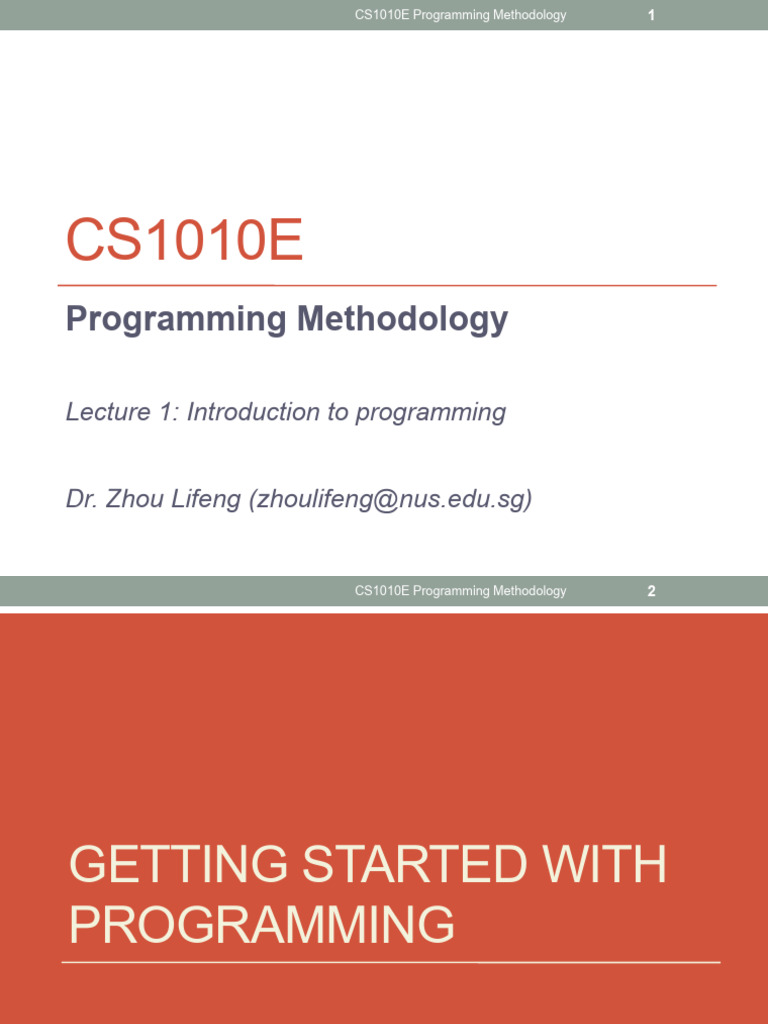 Lec01 Introduction | PDF | Variable (Computer Science) | Mathematics