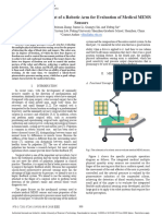 Design and Development of A Robotic Arm For Evaluation of Medical MEMS Sensors