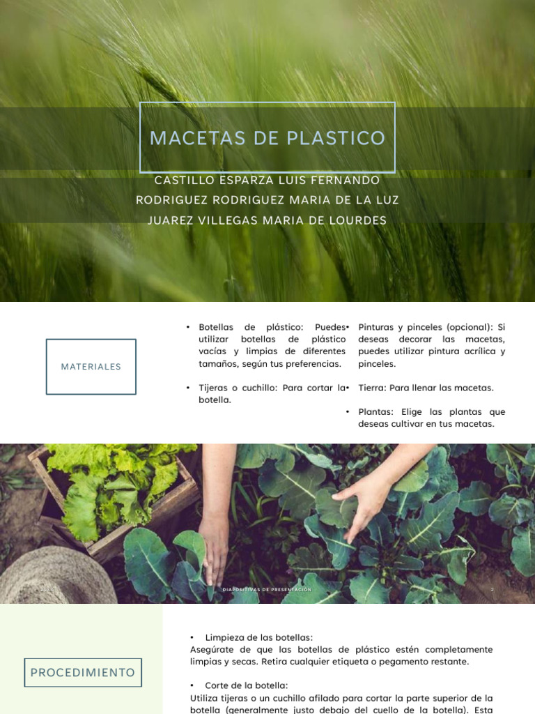 Macetas de Plastico | PDF | El plastico | Residuos