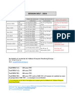 Calendrier DELF 2024