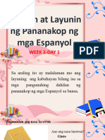 Dahilan at Layunin NG Pananakop NG Mga Espanyol: Week 2-Day 1