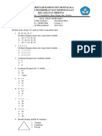 Soal Matematika KLS 1 Semester 1