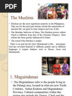 Tausug Culture and Traditions Overview | PDF | Religion & Spirituality