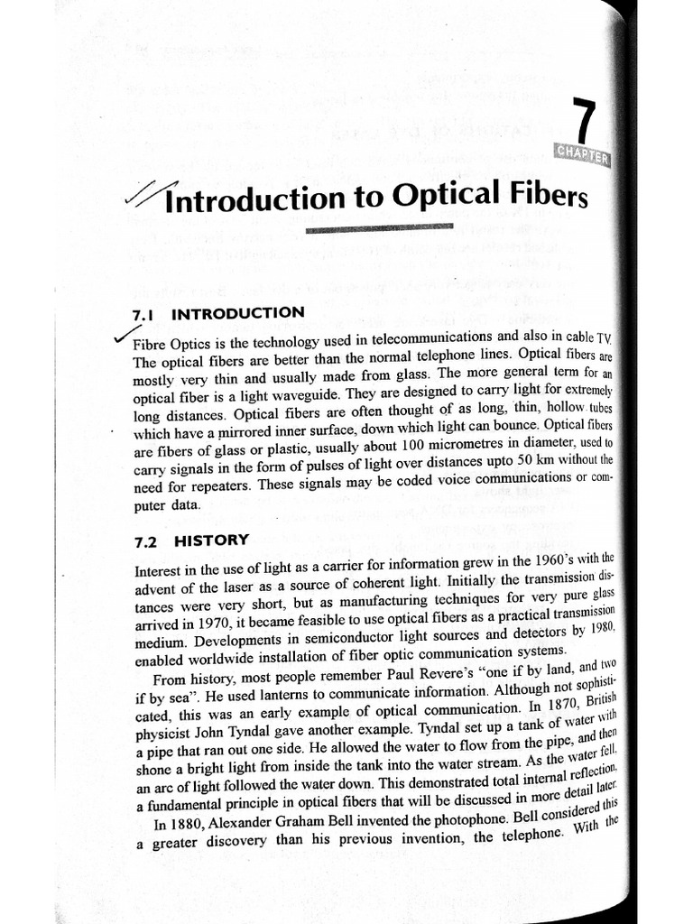 Introduction To Optical Fibre | PDF