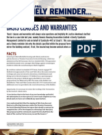 Timely Reminder - Basic Clauses and Warranties