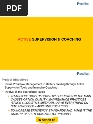Active Supervision and coaching