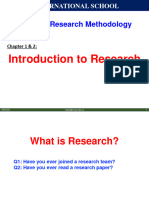 1 - Introduction To Research Scientific Investigation - Chapters 1,2