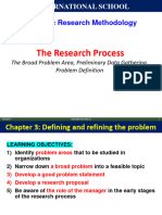 2 - The Research Process 1 - Problem Area & Literature Review - Chapters 3,4