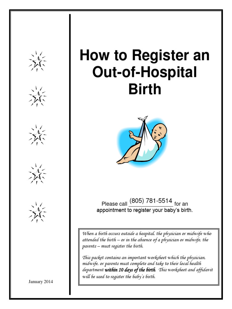Registering Out-of-Hospital Births | PDF | Identity Document | Birth ...