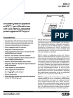 Adicos Control Panel BMZ 3 Specsheet