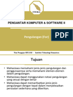 Pertemuan 9 - Perulangan (For) Materi