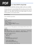 Lab Exercise 12 - Read JSON Using PyQt
