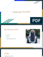 Welcome To FCIT