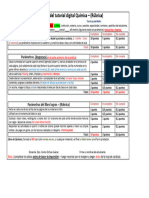 Parámetros - Rúbrica - Bachillerato en Tutorial - 2023 - Química 