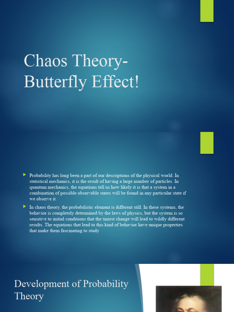 Understanding the Butterfly Effect in Chaos Theory | PDF | Fractal ...