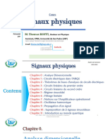 SIGNAUX PHYSIQUES - Chapitre 0 - Analyse Dimensionnelle - @-1