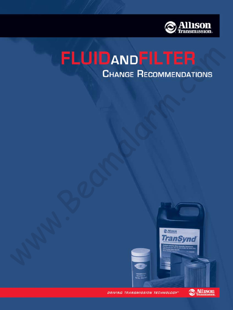 Allison Transmission Filter Change Download Free PDF Mechanical