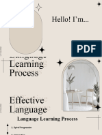 Language Learning Process