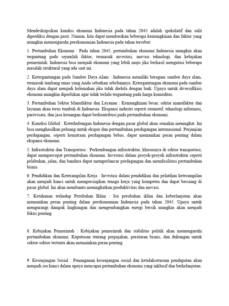 Essai Indonesia Emas 2024 1 PDF