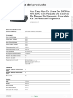 APC Easy UPS 2kva RT - Hoja de Datos