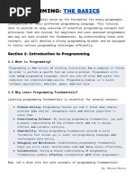 Programming Fundamentals