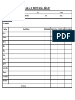 Planilla de Inasistencia 2023