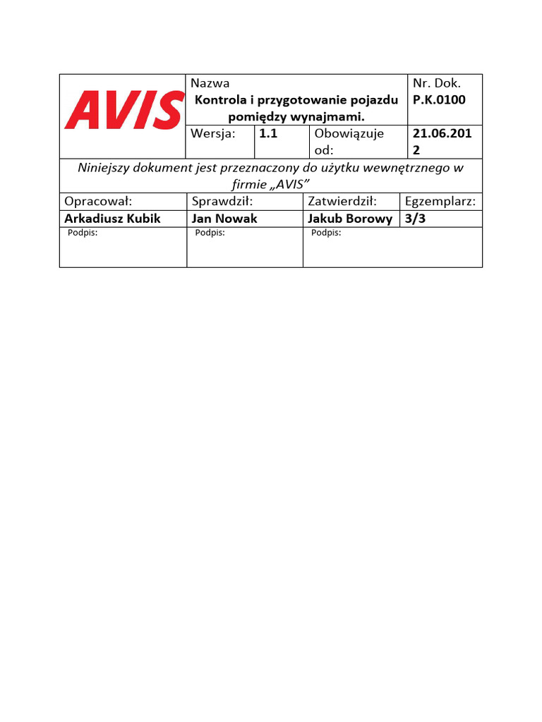 Procedura pdf