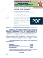 Informe #011 Solicita Resolucion de Aprobacion Ioarr