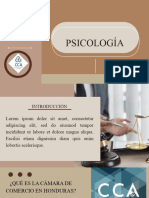 Presentación Historia de La Psicología Minimalista Café Beige y Verde