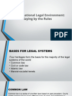 International Legal Environment