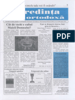 Revista Credinta ORTODOXA - Nr. 234 - Nr. 8 Pe August 2016