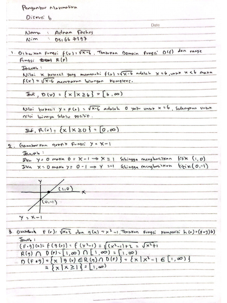 Diskusi 6 Pengantar Matematika Pdf