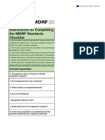 MD Guidance, Annex 2, IMDRF Standards Checklist - Modified by EU in Scope of COVID-19!01!04-2020