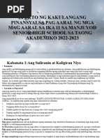 Ang Epekto NG Suliraning Pinansyal Sa Akademikong Pagganap NG Mga Mag ...